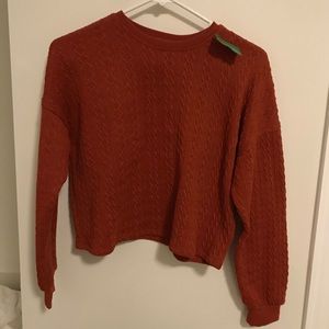 Burnt orange Urban Romantics sweater size small